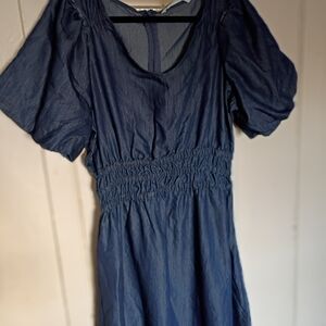 Chic Navy Midi Dress